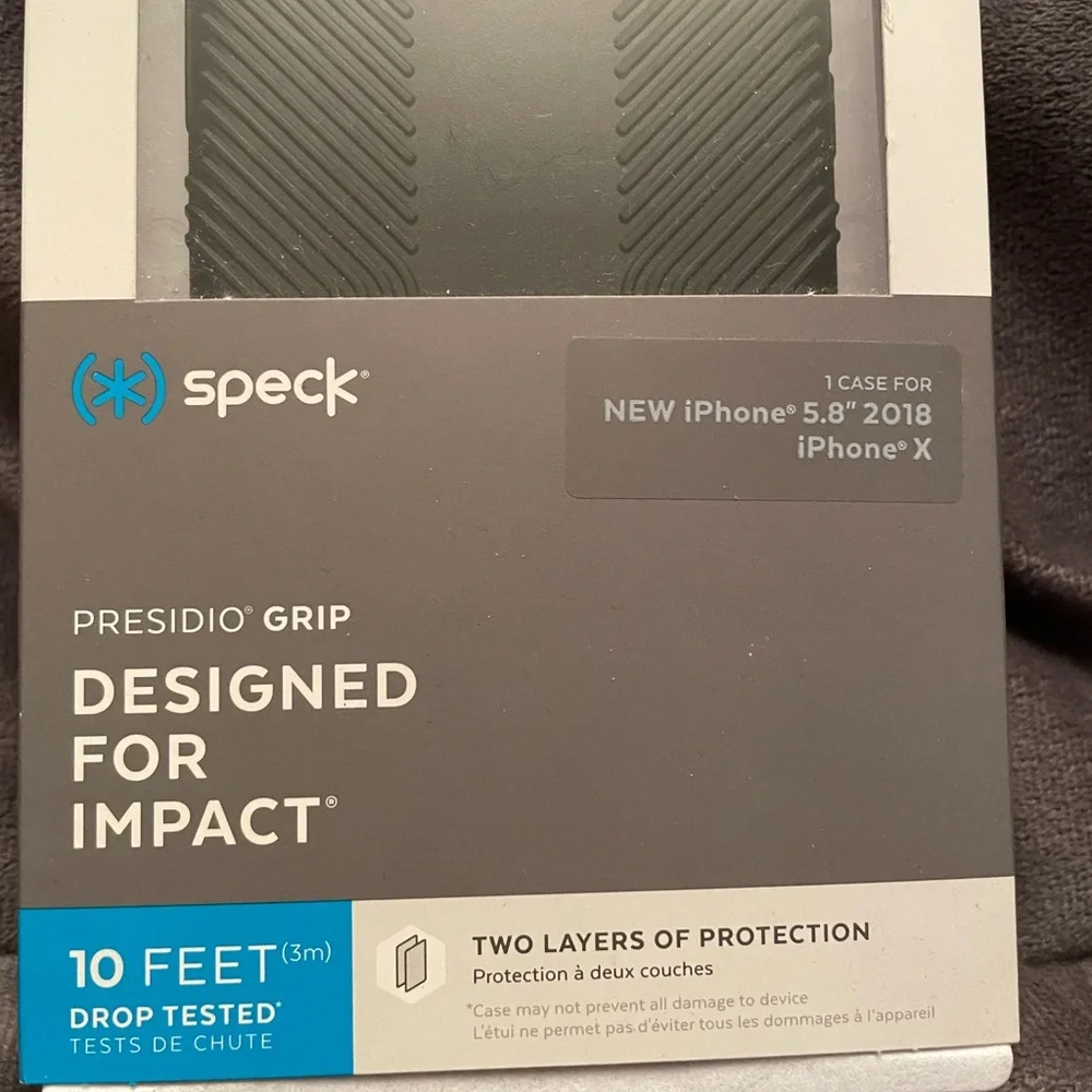 Speck Presidio grip case for iPhone 5.8” 2018 iPhone X- black
